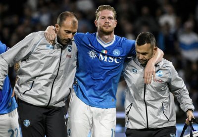 دي بروين يغيب لثلاثة أشهر على الأقل عن نابولي دي بروين يغيب لثلاثة أشهر على الأقل عن نابولي