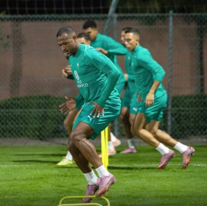 الكعبي: الأجواء رائعة وسنقدم طبقا كرويا جميلا على ملعب جميل