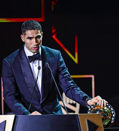 أشرف حكيمي:  أنا في غاية السعادة بالجائزة وشكري الخالص لكل من ساندني 