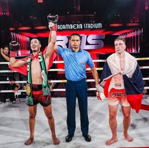 البطل المغربي حمزة الصابري يفوز بمباراته للمواي طاي بالتايلاند