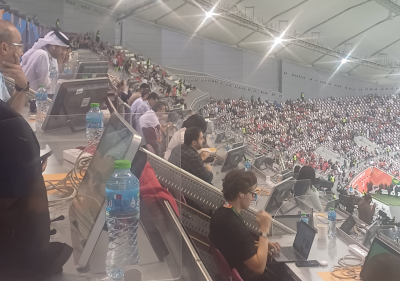 الإعلام العربي حاضر بقوة لتغطية مباراة المغرب وسوريا