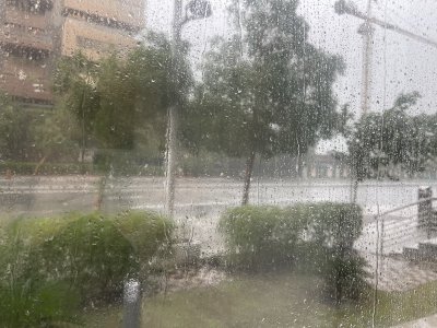 نهائي كأس العرب تحت الأمطار