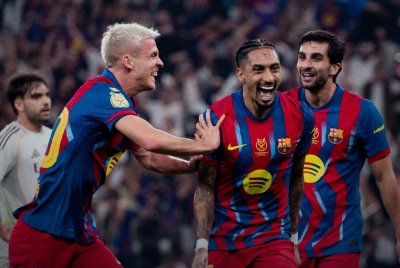 الكأس السوبر الإسبانية: برشلونة يحرز اللقب بفوز مثير على ريال مدريد 3-2